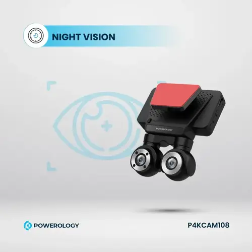 دوربین خودرو پاورولوژی مدل : P4KCAM108 4K